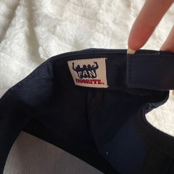 NLF Los Angeles Rams Football Curved Bill Hat Navy White‎ Adjustable - Picture 3 of 4